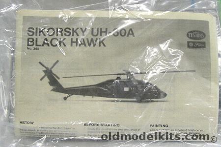 Testors 1/72 Sikorsky UH-60A Black Hawk Bagged, 365 plastic model kit